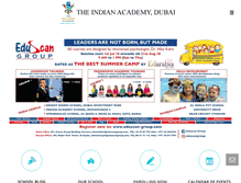 Tablet Screenshot of indianacademydubai.com